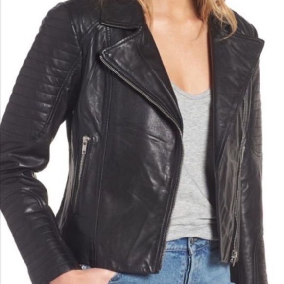 BB Dakota Jackets & Blazers - BB Dakota Heely Leather Moto Jacket BNWT
